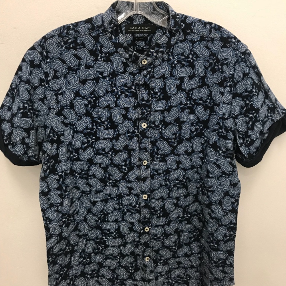 Men’s paisley polo shirt